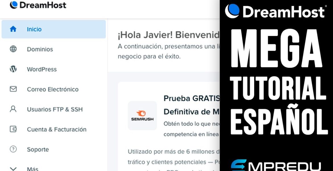 Dreamhost Mega Tutorial 100% in Spanish
Video Tutorial DreamHost