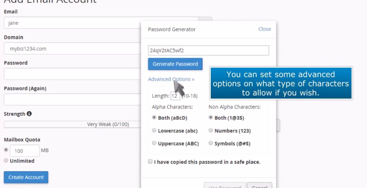 cPanel: How to use the password generator when creating an email account
Video Tutorial Hostpapa